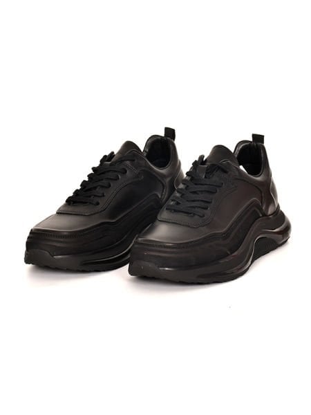 TNL 2425 Siyah Antik Deri EVA Taban Erkek Ayakkabı