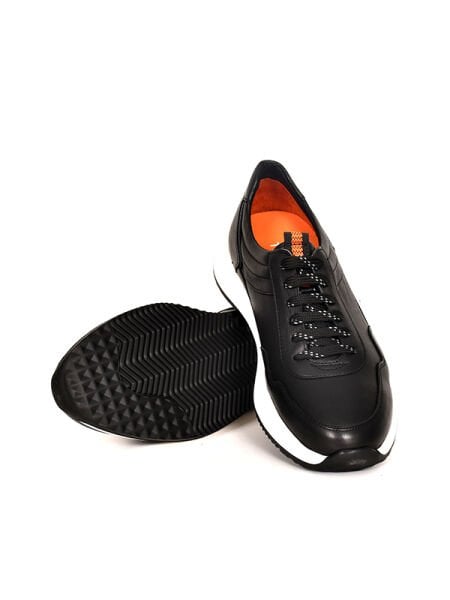 TNL 232244 Siyah Antik Deri Eva Taban Bağcıklı Model Erkek Ayakkabı