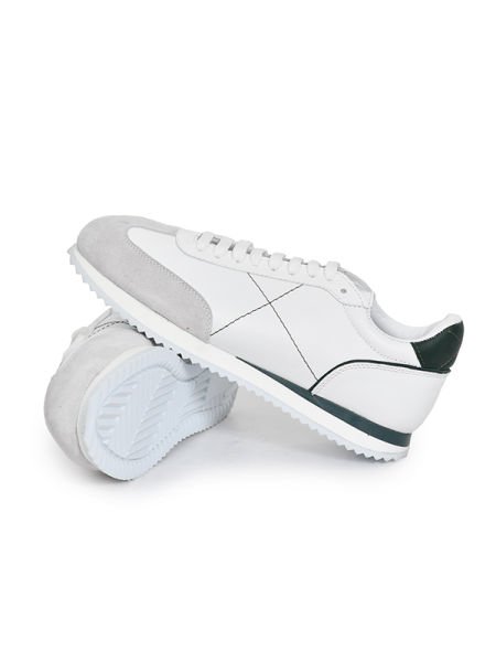 TNL 804 Beyaz Antik Deri, Eva Taban Spor Erkek Ayakkabı