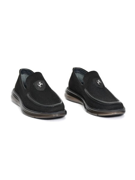 TNL 3011 Siyah Renk, İthal Taban Örme Erkek Ayakkabı