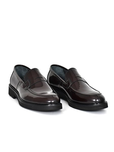 TNL 332 Bordo Açma Eva Taban Loafer Model Erkek Ayakkabı