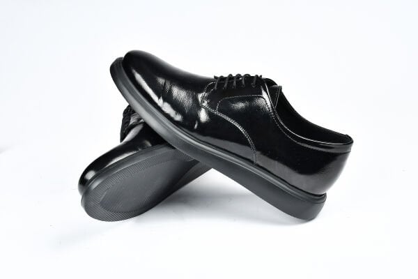 TNL 226815 Siyah Rugan Deri Bağcıklı Erkek Ayakkabı