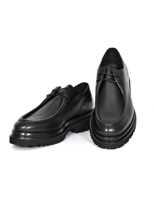 TNL 3094 Siyah Floter Deri Eva Taban Sisley Model Erkek Ayakkabı