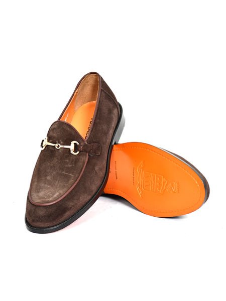 TNL 1240 Kahverengi Süet Deri, Hakiki Kösele Loafer Model Erkek Ayakkabı