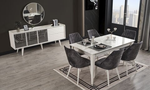 Klas Yemek Odası 6 Sandalye