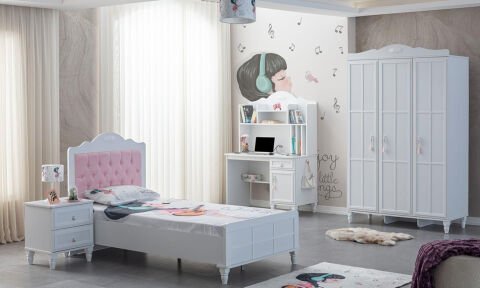 Royal Genç Odası Takımı (3 Kapılı Dolap*Karyola*Komodin)