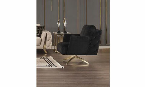Gloria Modern Gold Koltuk Takımı (3+3+1)