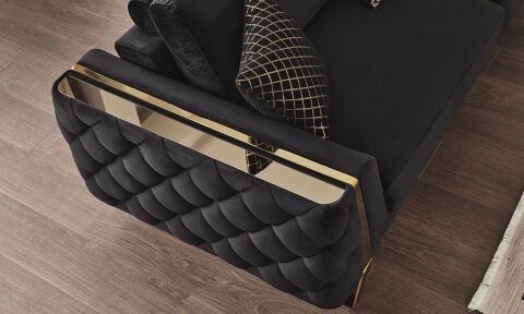 Gloria Modern Gold Koltuk Takımı (3+3+1)
