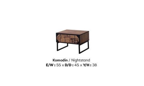 Loft Genç Odası Takımı (4 Kapılı Dolap * 100-200 Başlıklı Karyola* Komodin)