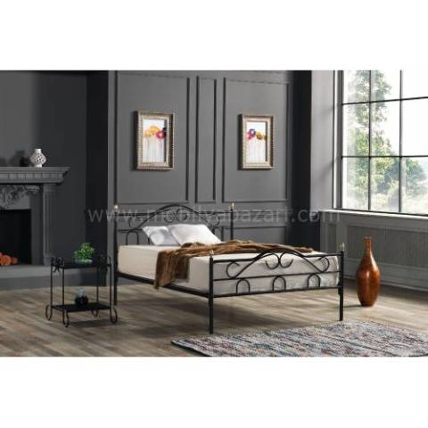 Troya Metal Ferforje Çift Kişilik Karyola 180x200 cm