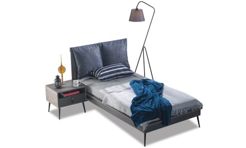 Polo Genç Odası Takımı (4 Kapılı Dolap * 100-200 Başlıklı Karyola* Komodin)