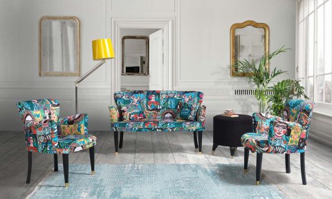 Frida Çay Seti İkili Koltuk (Salon, Balkon, Cafe Ofis)