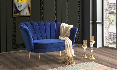 İnci Mavi  2+1+1 Çay Seti (Salon,Balkon,Cafe,Ofis)