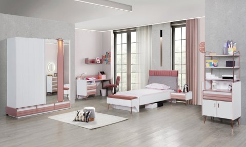 Rose Genç Odası Kitaplık