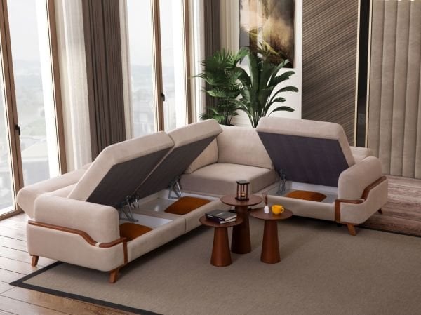 Resital ( Krem ) Köşe Koltuk