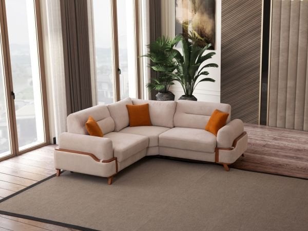 Resital ( Krem ) Köşe Koltuk