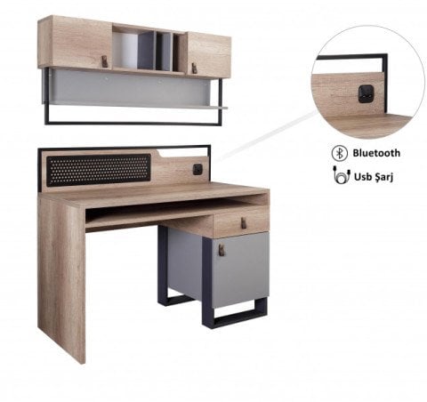 Corner Genç Odası Çalışma Masası ve Ünitesi