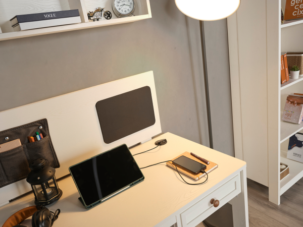 İnci Genç Odası Takımı(3 Kapaklı Dolap+Karyola+Masa)