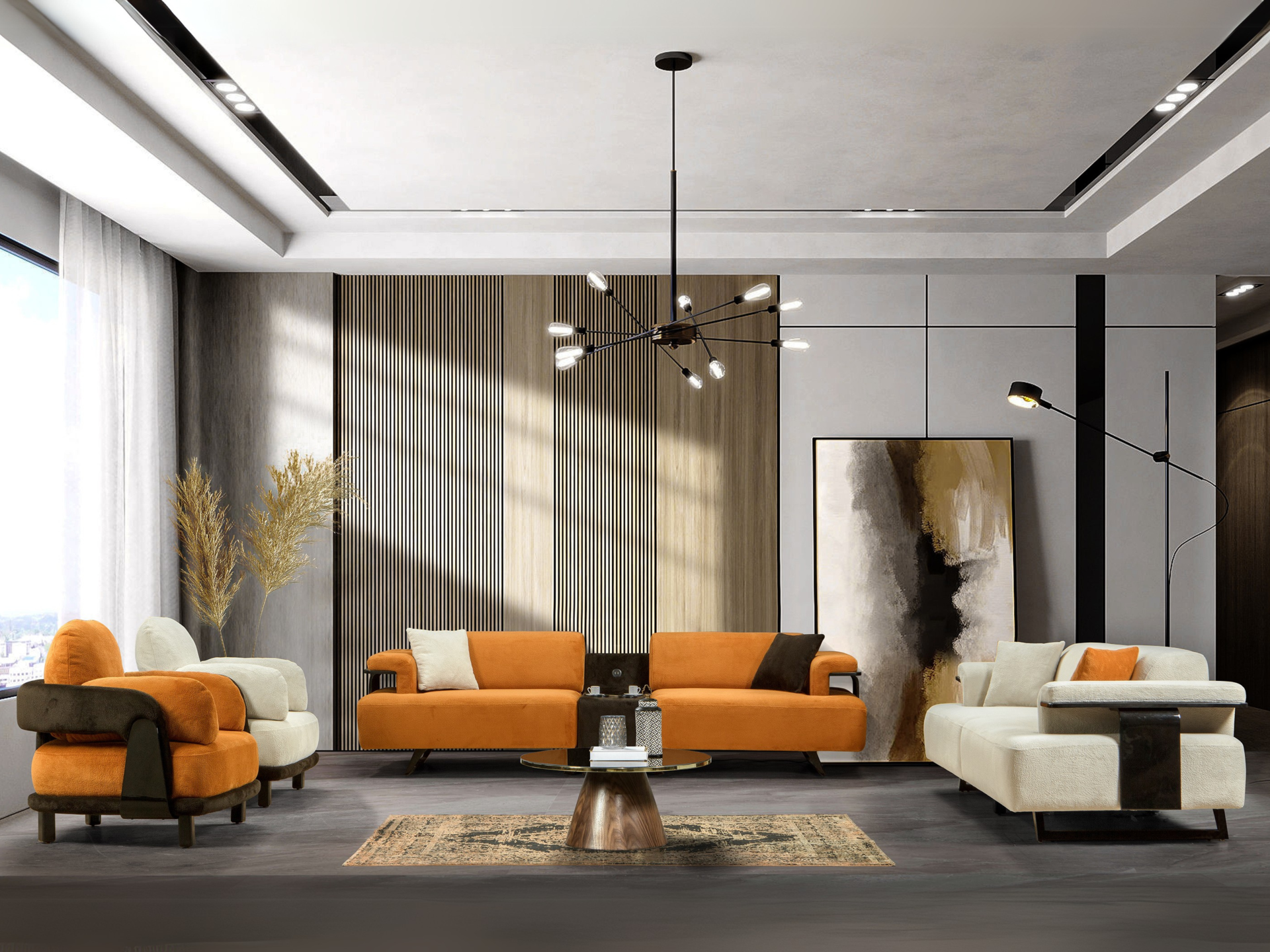 Yağmur Koltuk Takımı(Hoparlörlü)(3+3+1+1)