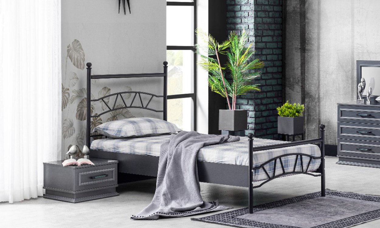 Motto Genç Odası 100*200 cm Başlıklı Karyola