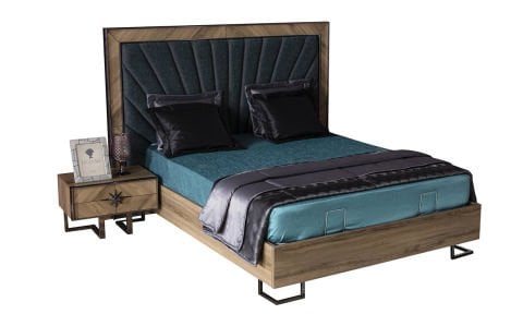 Voga 160*200 cm Başlıklı Bazalı Karyola