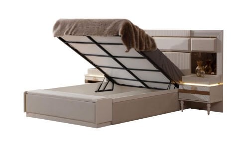 Royal 160*200 cm Başlıklı Bazalı Karyola