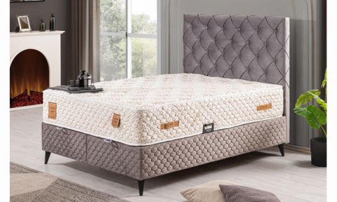 Vitta 150*200 cm Çift Kişilik Başlıklı Baza Seti