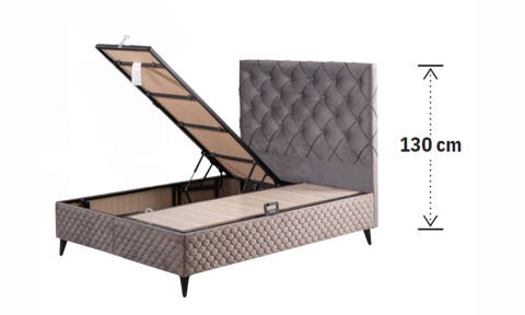 Vitta 150*200 cm Çift Kişilik Başlıklı Baza Seti