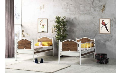 Mercan Baby Metal Ferforje Ranza 80*160 cm (Ceviz)
