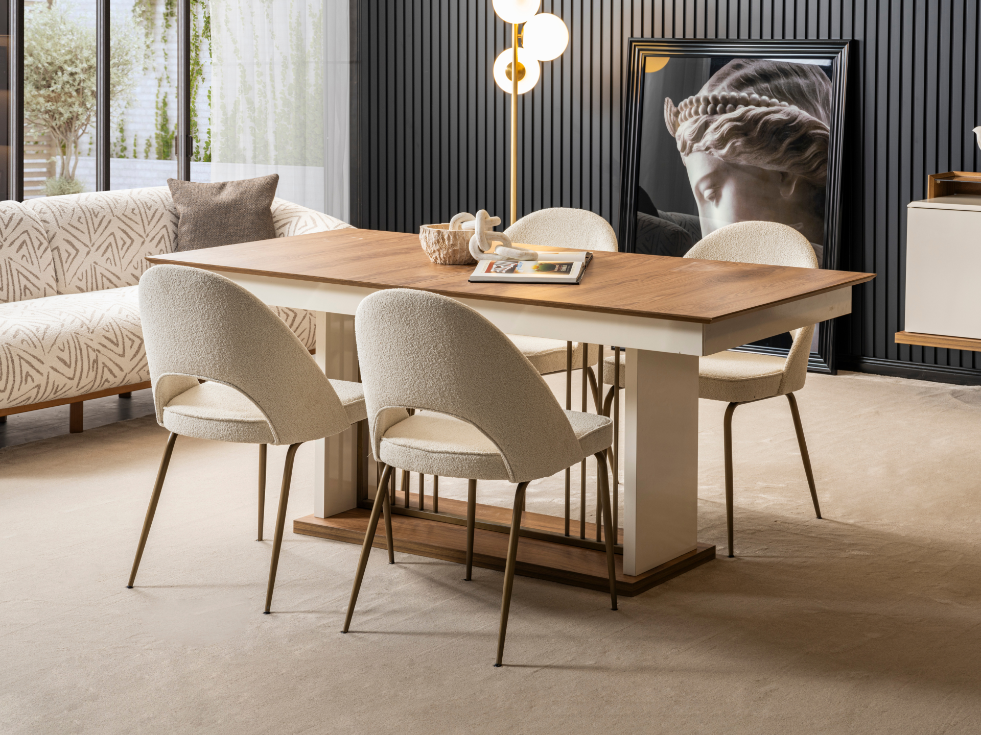 Zenna Yemek Odası(Masa ve 6 Sandalye)