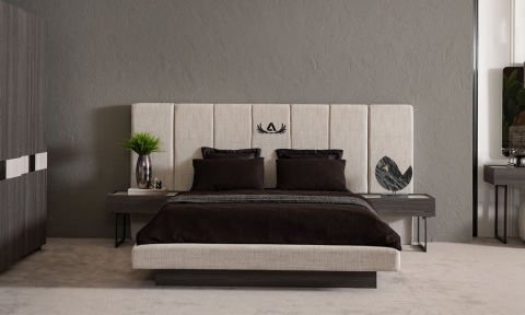 Monaco Yatak Odası 180*200 cm Başlıklı Bazalı Karyola