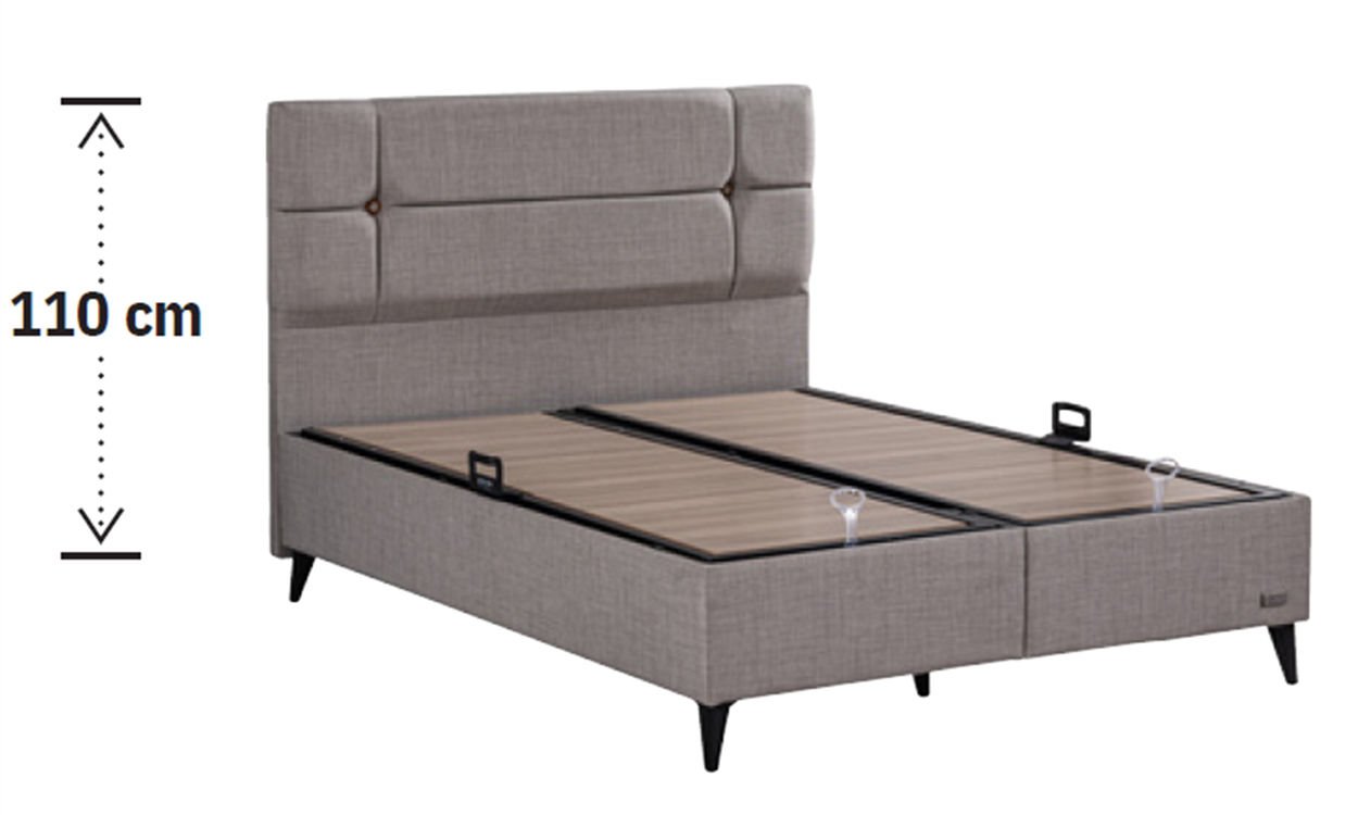Luna 180*200 cm Çift Kişilik Başlıklı Baza