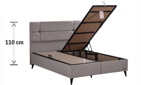 Luna 180*200 cm Çift Kişilik Başlıklı Baza