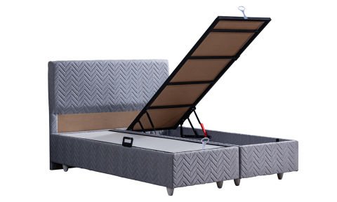 Kristal 150*200 cm Çift Kişilik Başlıklı Baza