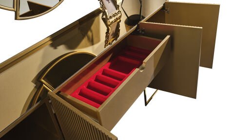 Guccix Golden Yemek Odası Takımı