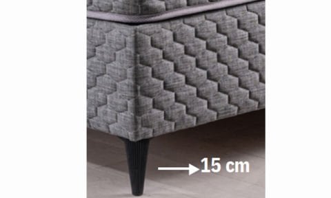 Linda 180*200 cm Çift Kişilik Başlıklı Baza Seti