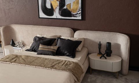 Porto Yatak Odası 160*200 cm Başlıklı Karyola