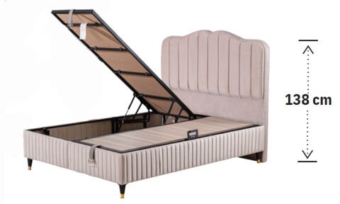 Piyano 160*200 cm Çift Kişilik Başlıklı Baza