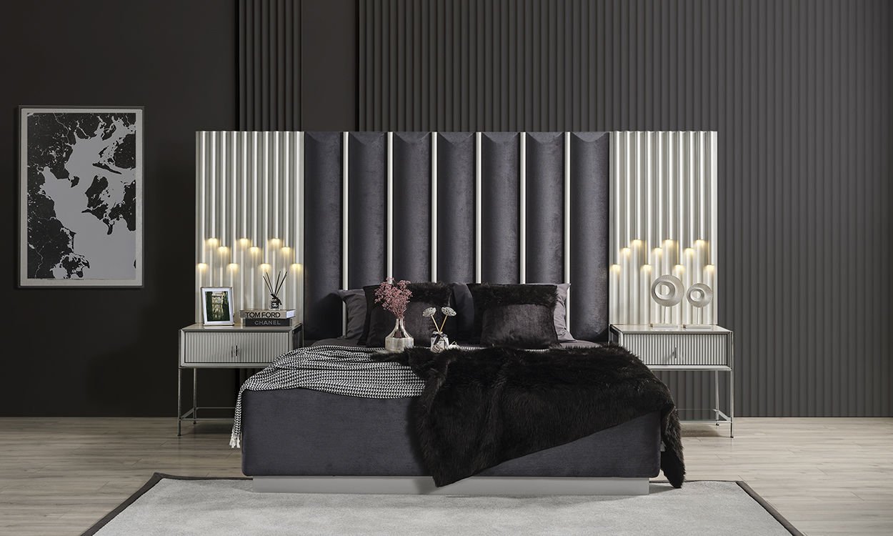 Pırlanta Yatak Odası 180*200 cm Başlıklı Karyola
