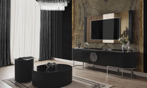 Guccix Siyah Yan Sehpa