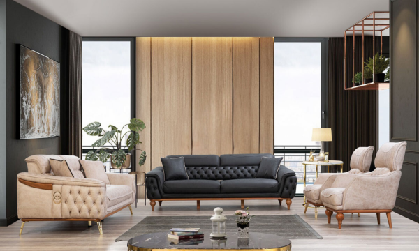 Yaren Chester Üçlü Koltuk