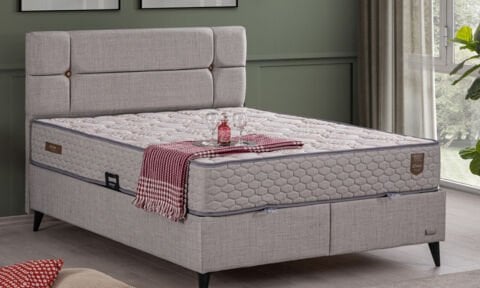 Luna 180*200 cm Çift Kişilik Başlıklı Baza Seti