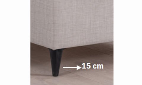 Luna 160*200 cm Çift Kişilik Başlıklı Baza Seti