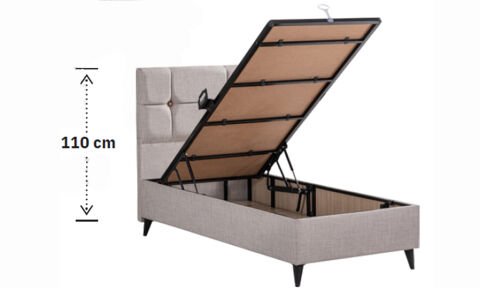 Luna 120*200 cm Çift Kişilik Başlıklı Baza Seti