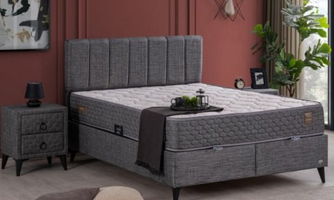 Perla 180*200 cm Çift Kişilik Başlıklı Baza Seti