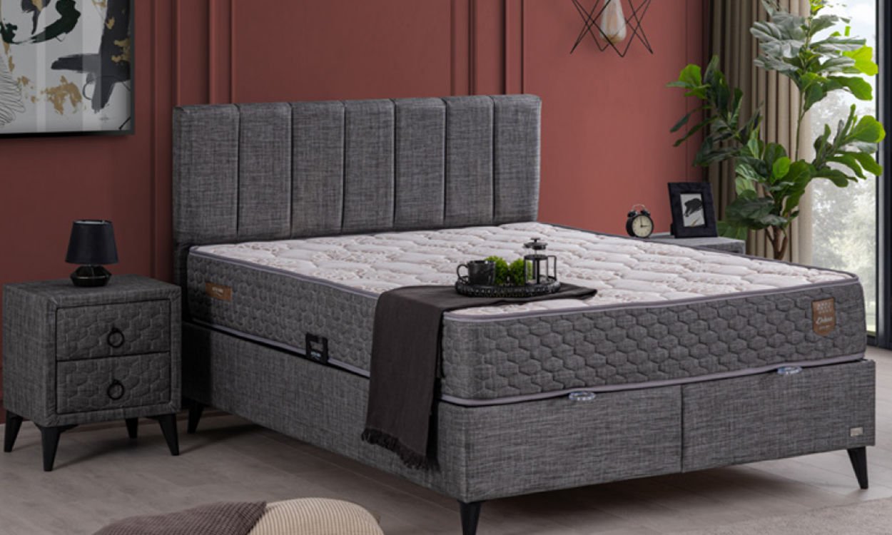 Perla 160*200 cm Çift Kişilik Başlıklı Baza Seti