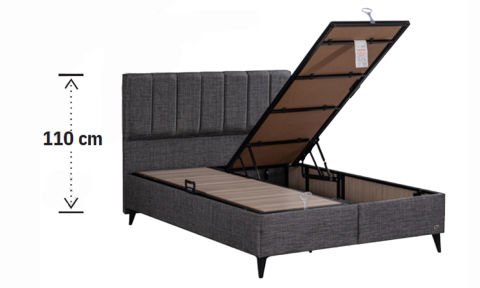 Perla 160*200 cm Çift Kişilik Başlıklı Baza Seti