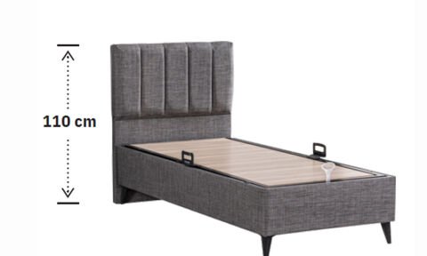 Perla 120*200 cm Tek Kişilik Başlıklı Baza Seti