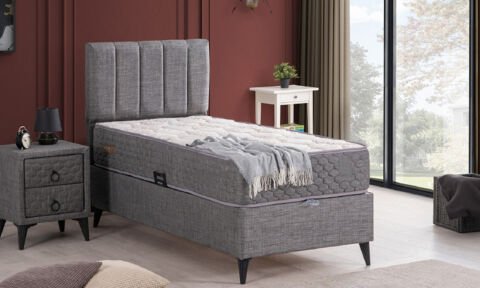 Perla 100*200 cm Tek Kişilik Başlıklı Baza Seti