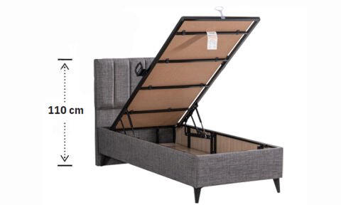 Perla 100*200 cm Tek Kişilik Başlıklı Baza Seti